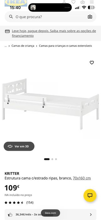 Cama com colchão