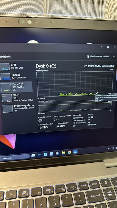 Dell latitude 5520 i5 1145G7/ 16gb ram/ 256gb ssdnvme