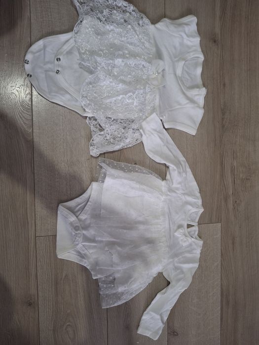 Dwie body sukieneczki w rozm 68. Nowe bez metki.