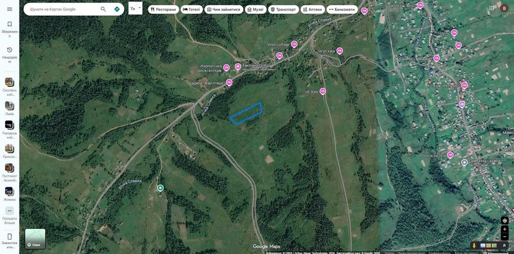 с.Волосянка 1 ГА за 3,7 км від GORO Mountain Resort | Панорамний вид на гори