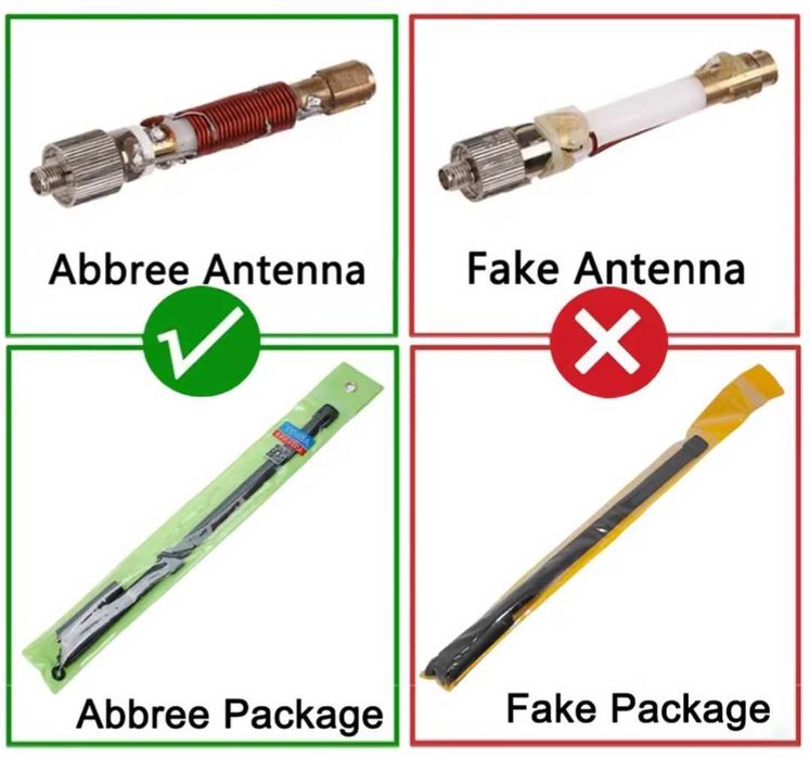 ••• СКЛАДНАЯ | 108см | Aнтенна ABBREE Для Рации Baofeng UV-9R Pro/Plus