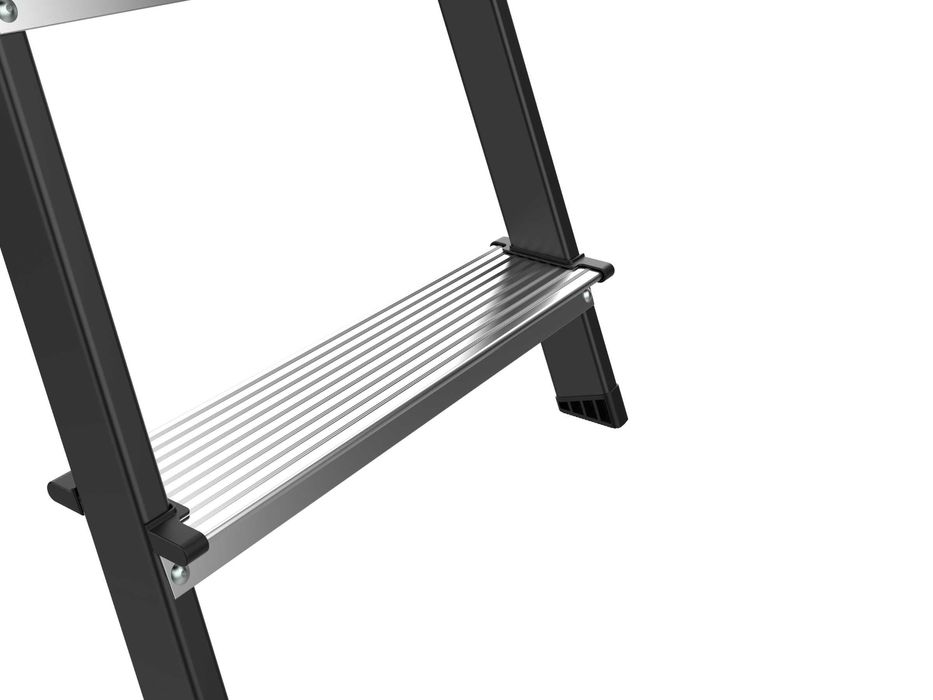 Drabina aluminiowa stalowa domowa HIGHER 7 stopni 150 kg MOCNA