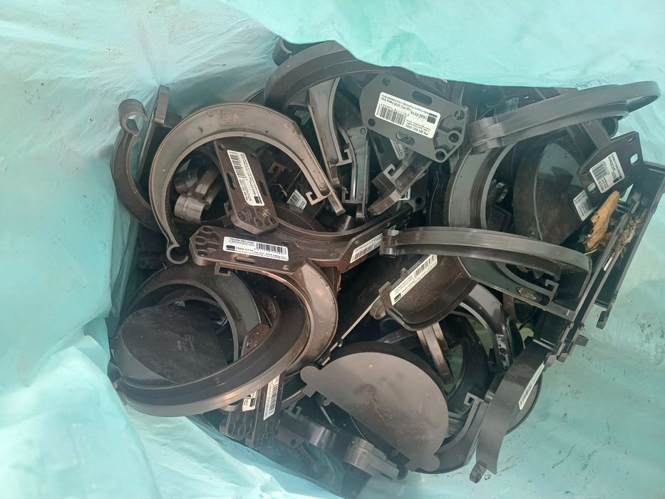 Rury rura spustowa brązowa+ elementy montażowe 125