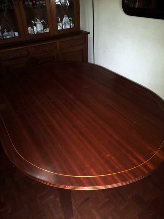 Mesa de refeição em madeira e extensível C158+40 xL125