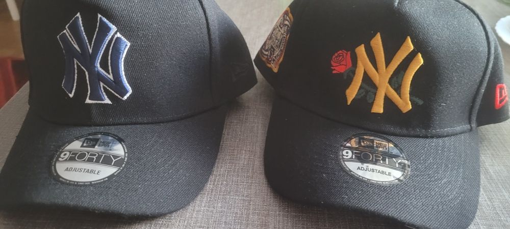 Czapka New Era 9Forty złota i niebieska. Nowe. Polecam.