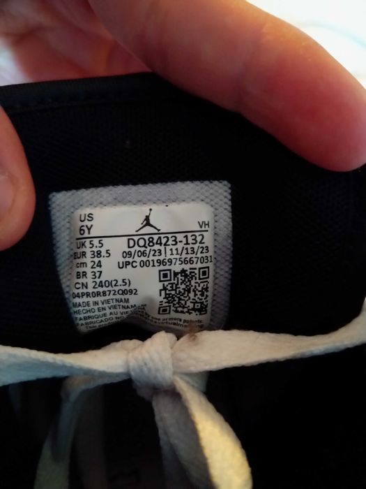 Air jordan brancas n38.5