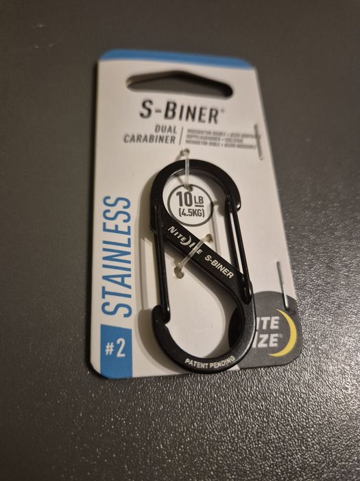 Karabińczyk brelok do kluczy Nite Ize S-Biner 2 Black