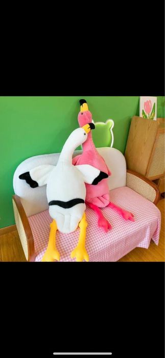 Іграшка подушка фламінго