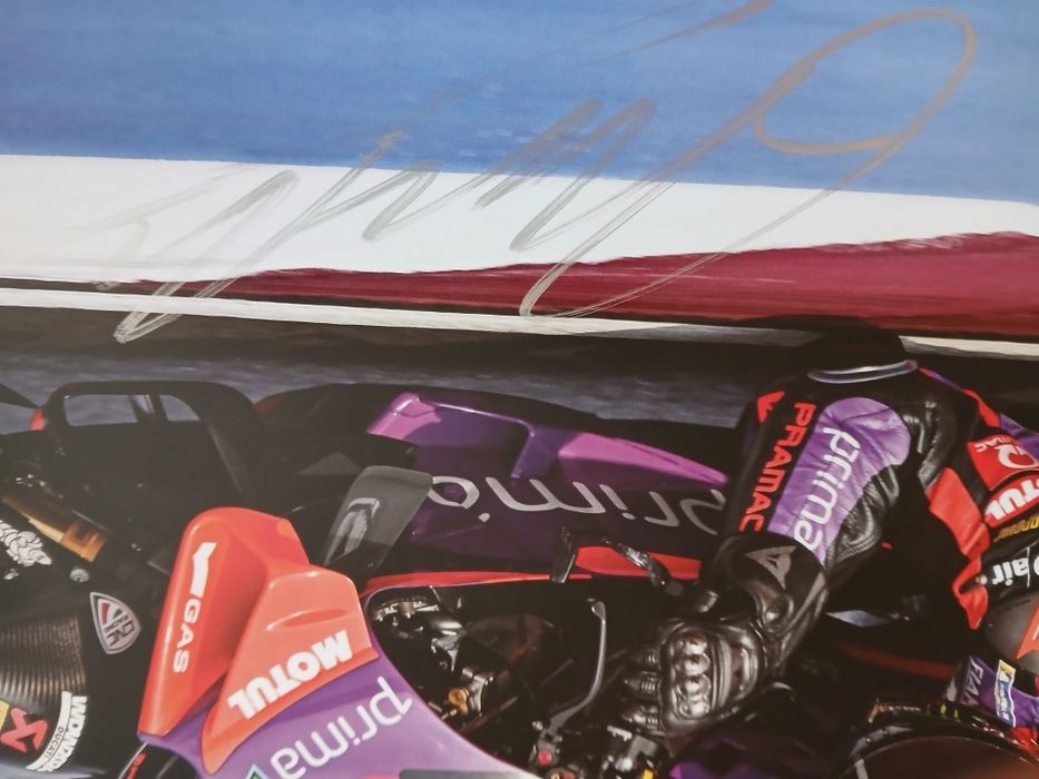 Poster autografado piloto moto GP  Franco Morbidelli
