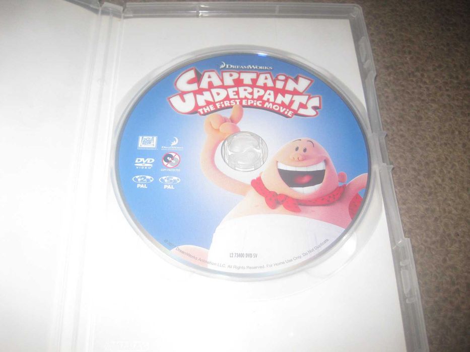 DVD "Capitão Cuecas: O Filme" com Kevin Hart (Voz)