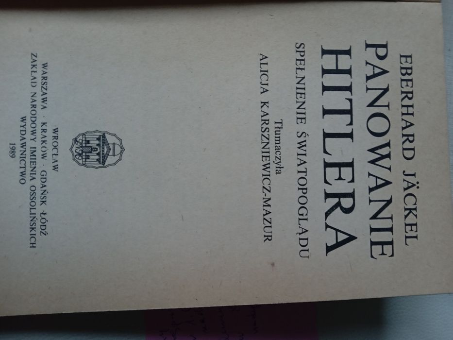 Jäckel Panowanie Hitlera