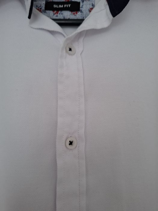 Biała koszula chlopięca / męska Slim fit, rozmiar S,  jak nowa