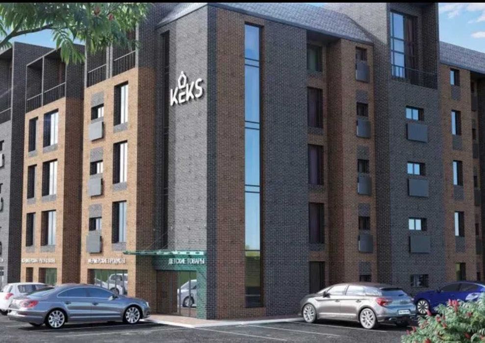 1- ком.кв. 22 м2 в ЖК Кекс. 3 этаж, вид во двор, ГАЗ. Секция С