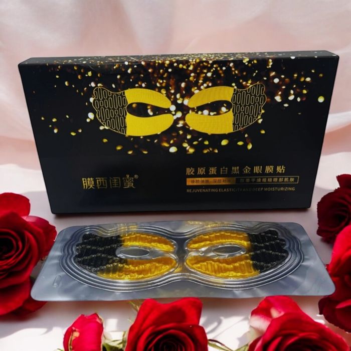 Kolagenową czarno złota maska pod oczy!!!