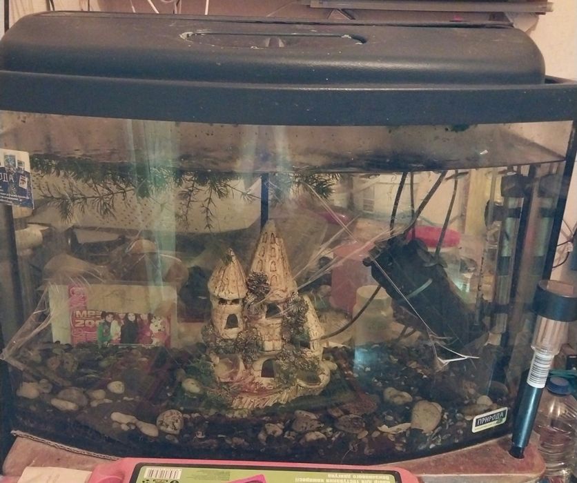 Продам акваріум 72л овал.