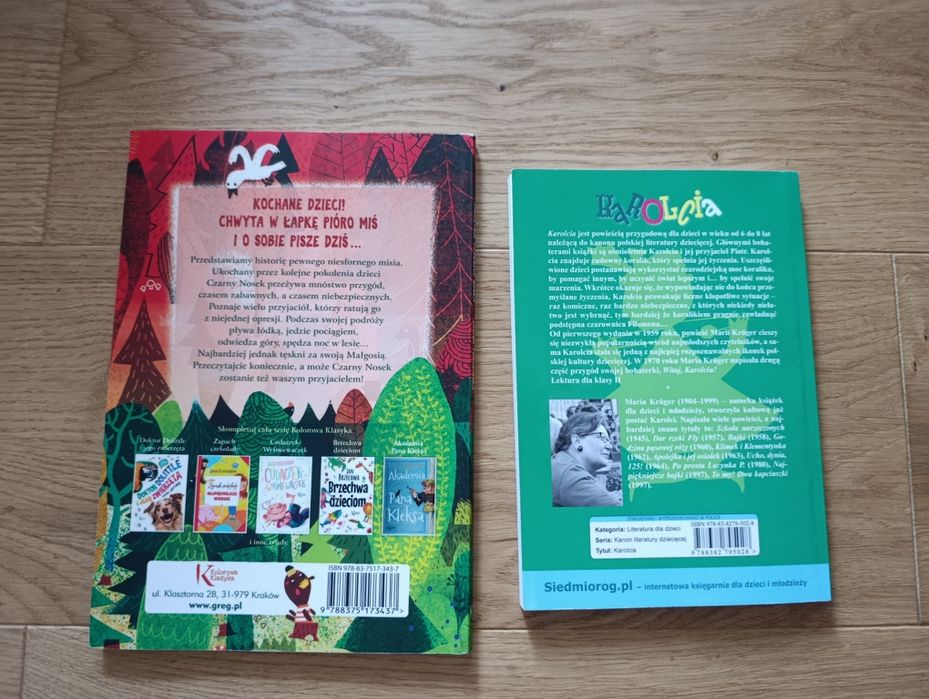 Karolcia, pamiętnik czarnego noska - lektury klasa 3