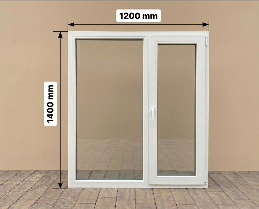 Новое пластиковое окно 1200×1400 WDS Trio. Окна на заказ ЗА 3 ДНЯ