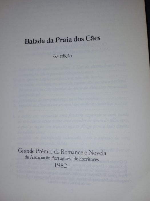Livro  " Balada da praia dos cães  "