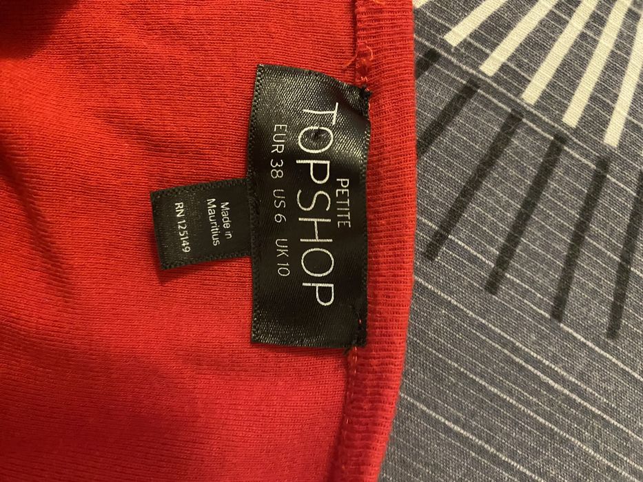 Bluzka crop top marszczony