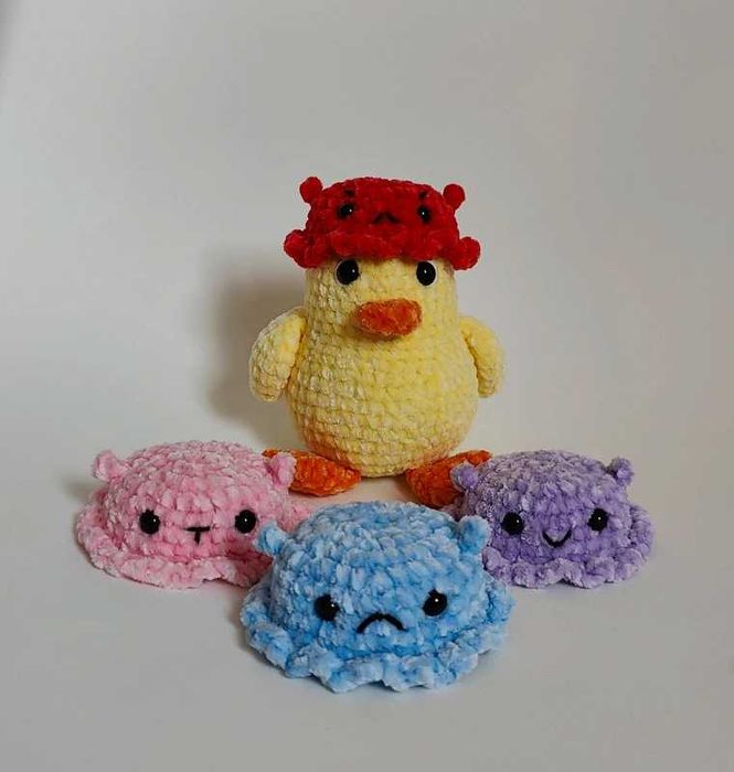 "Emotional Duck" | "Pato Emocional" em Crochet – Amigurumi