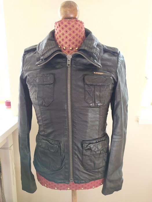 Kurtka skórzana Superdry rozmiar S