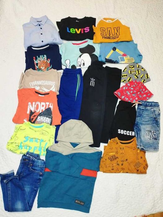 Fajna paka ubrań dla chłopca 110 Levi's Mickey