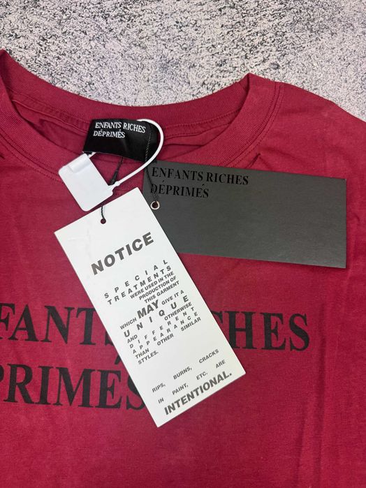 ‼️РОЗПРОДАЖ‼️ Футболка Enfants Riches Deprimes ERD червона opium
