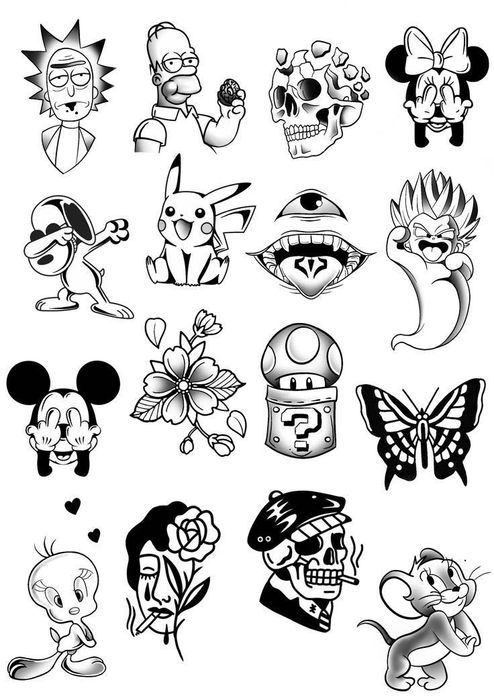 tatuagens simples fine line