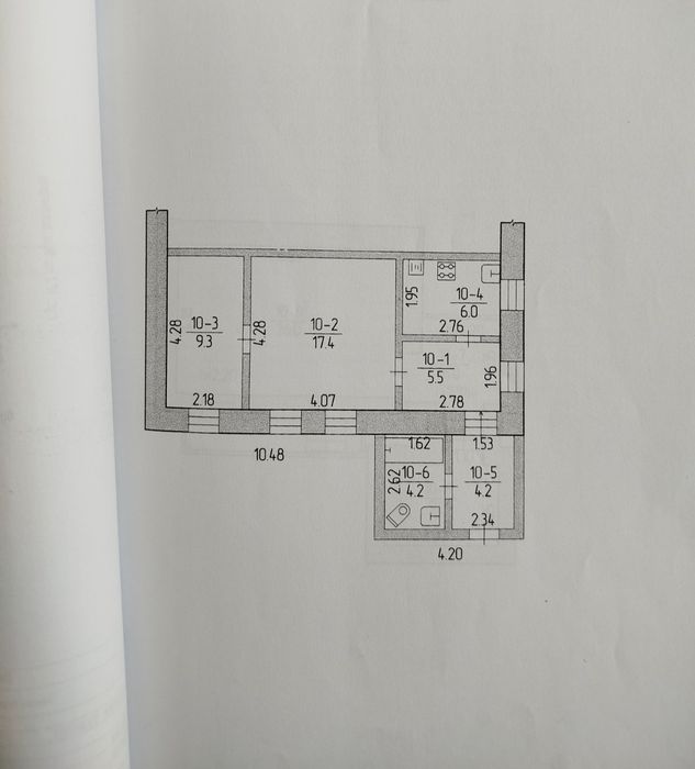 Продаж 2 кімнатний будинок Фасад, Центр