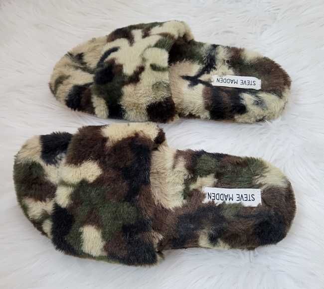 Militarne / wzorzyste kapcie / pantofle, Steve Madden, 36 (22,5-23 cm)