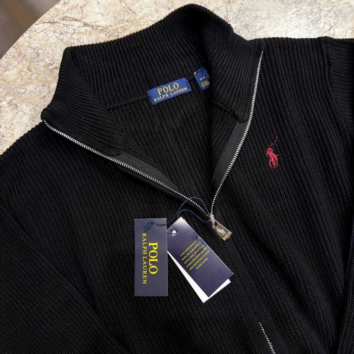 Чоловічий кардиган Polo Ralph Lauren Чоловіча вязана чорна кофта Polo