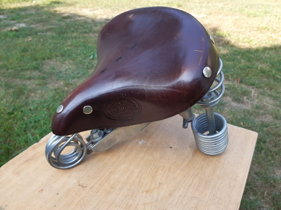 Siodełko rowerowe skórzane Lepper primus zadbane
