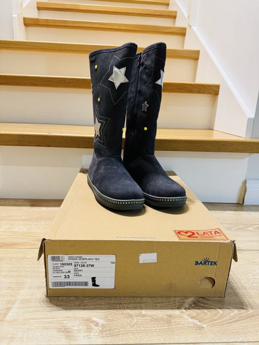 Buty/kozaki dziewczęce rozm. 33 Bartek