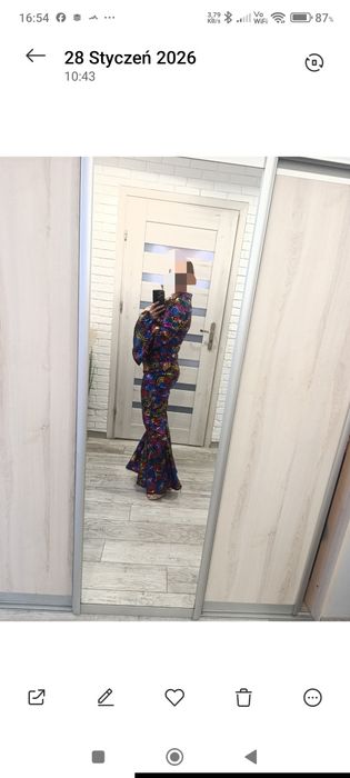 Stylowy kombinezon lat 70/80