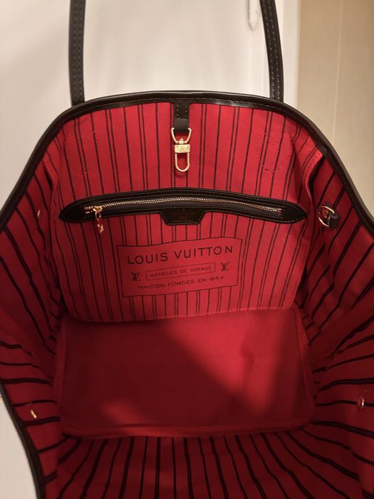 Louis Vuitton Neverfull Mm skóra naturalna