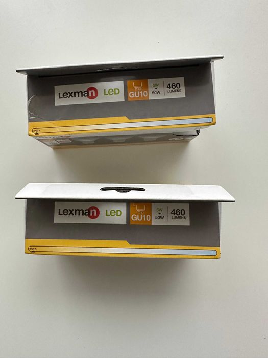 Oprawy stropowe okrągłe 6 sztuk   + żarówki led 6 sztuk (nowe)