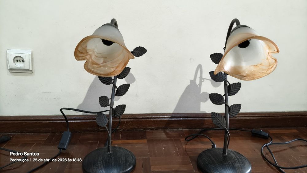 Conjunto de candeeiros de quarto