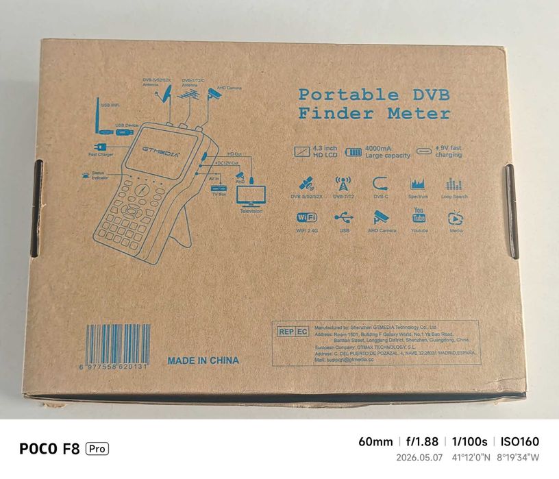 Localizador de satelites, para antena parabólica, marca GTMEDIA V8 Finder Pro 2 2.