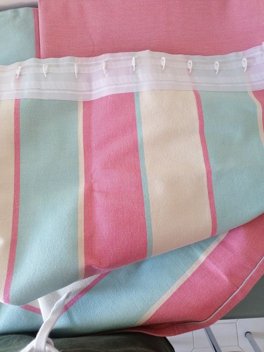 Cortinados Rosa e azul