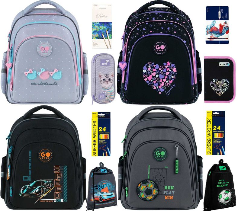 Рюкзак GoPack Education GO26-2606S пенал сумка Kite набір