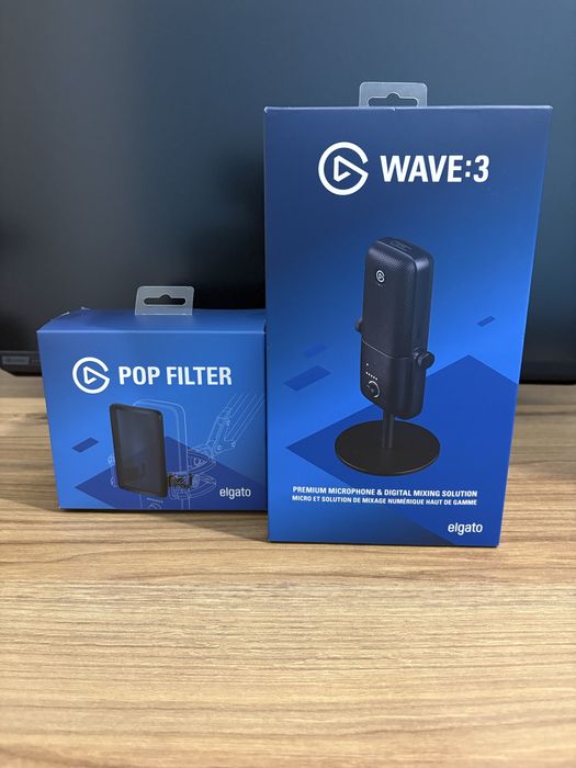 Elgato Wave 3 + Pop Filter (zestaw, do negocjacji)