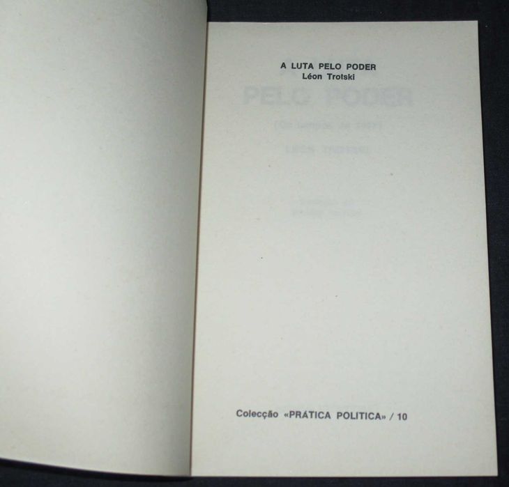Livro A Luta pelo Poder Léon Trotski