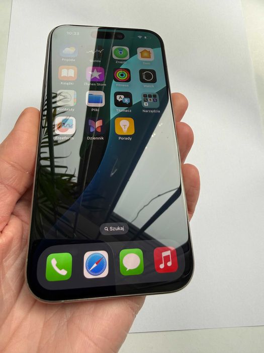 iPhone 15 Pro, 128 GB, Natural Titanium, kondycja 100%