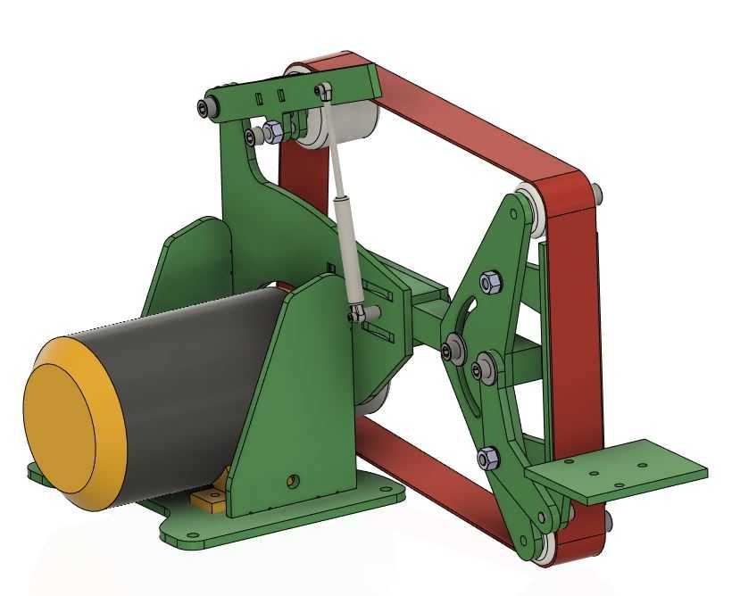 Szlifierka taśmowa- projekt pliki w dxf.