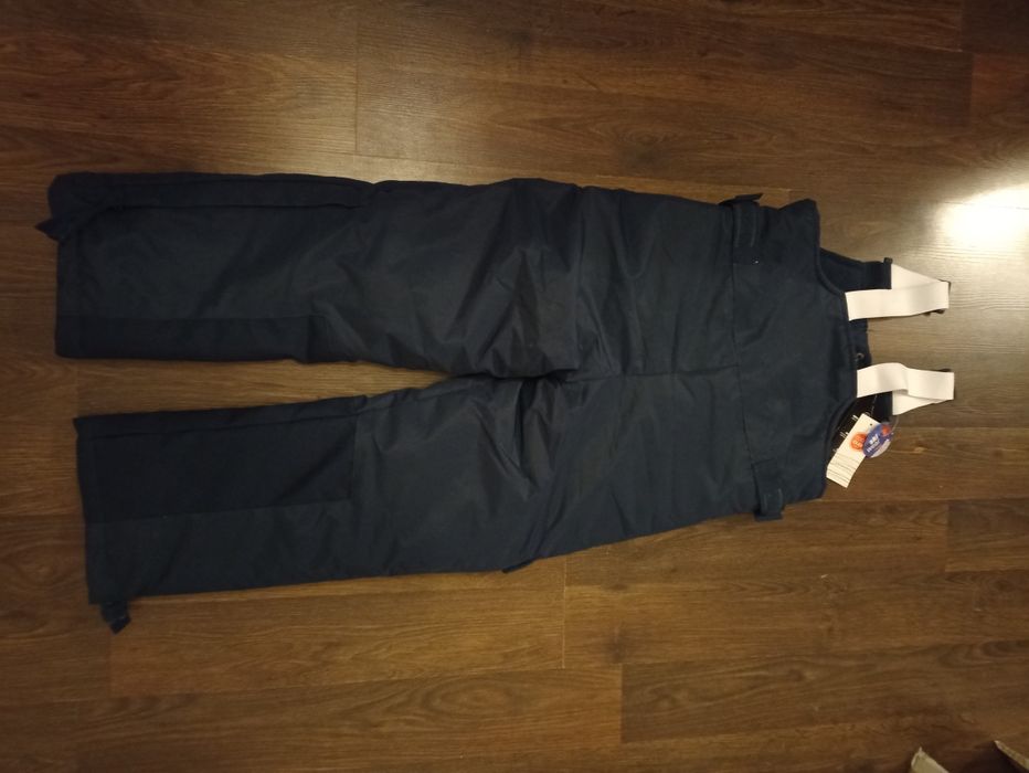 Nowe Spodnie narciarskie 128 cm 8 lat smyk ogrodniczki granatowe