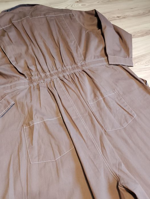 Nowy Brązowy Damski Długi Kombinezon Lucy & Yak Carmen Jumpsuit Plus Size
