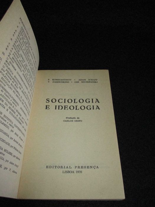 Livro Sociologia e Ideologia Adam Schaff Jan Szczepanski