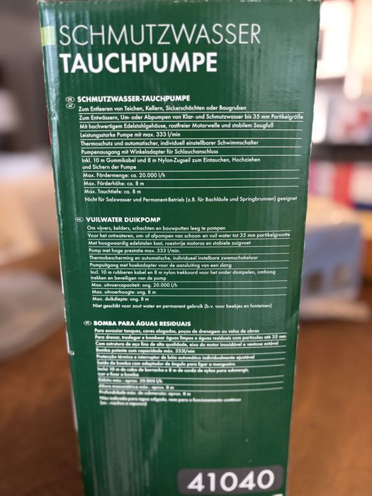 Bomba para águas residuais