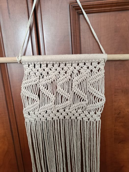 Estandarte em macramé