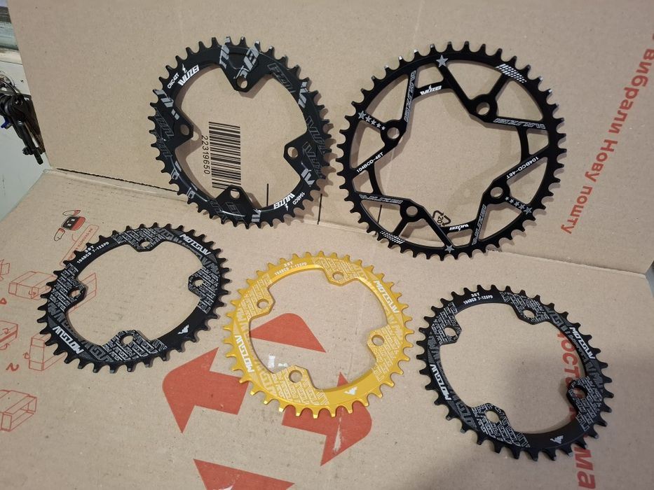 ВЕЛОсипедная звезда неспадайка Narrow Wide 36; 38; 42; 46Т; BCD: 104мм